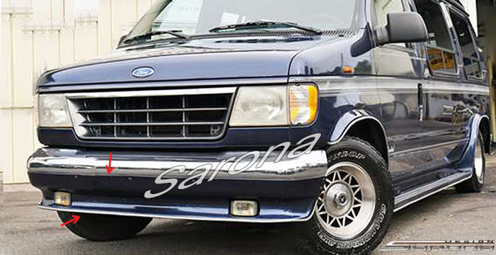 Custom Ford Econoline Van  All Styles Front Lip/Splitter (1992 - 2007) - $399.00 (Part #FD-018-FA)